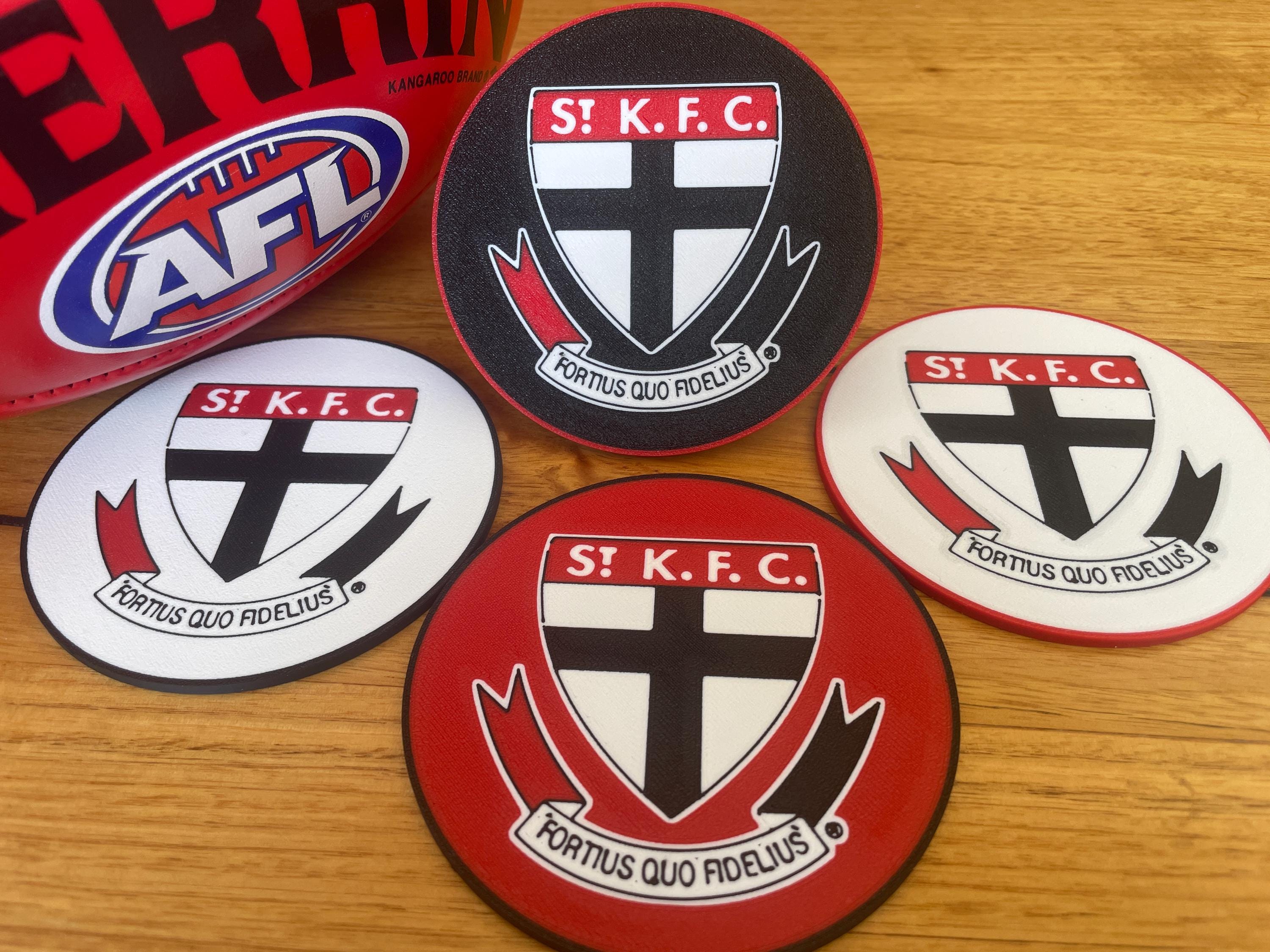 St Kilda Saints 3D Printed AFL Coasters – Logo Design