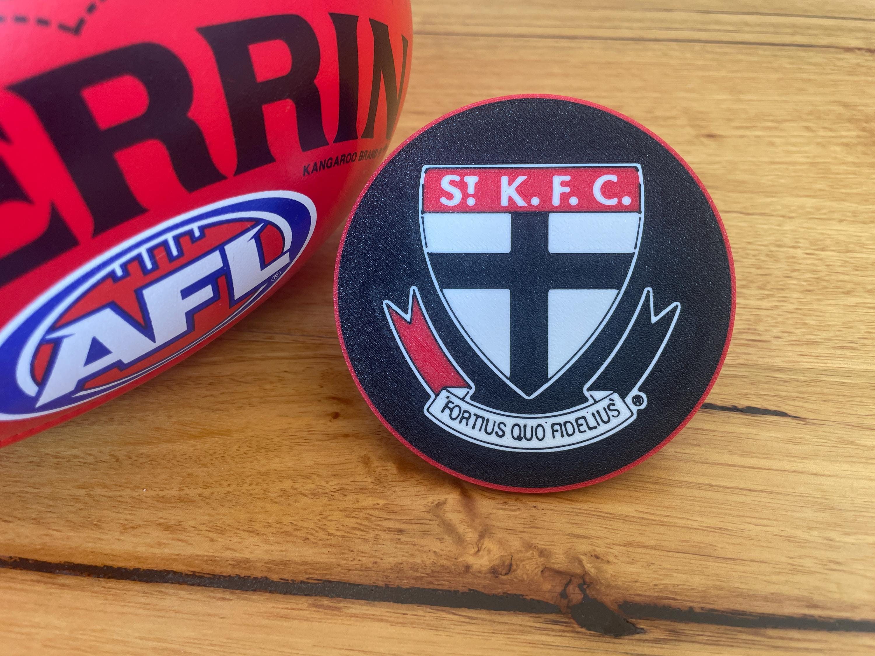 St Kilda Saints 3D Printed AFL Coasters – Logo Design