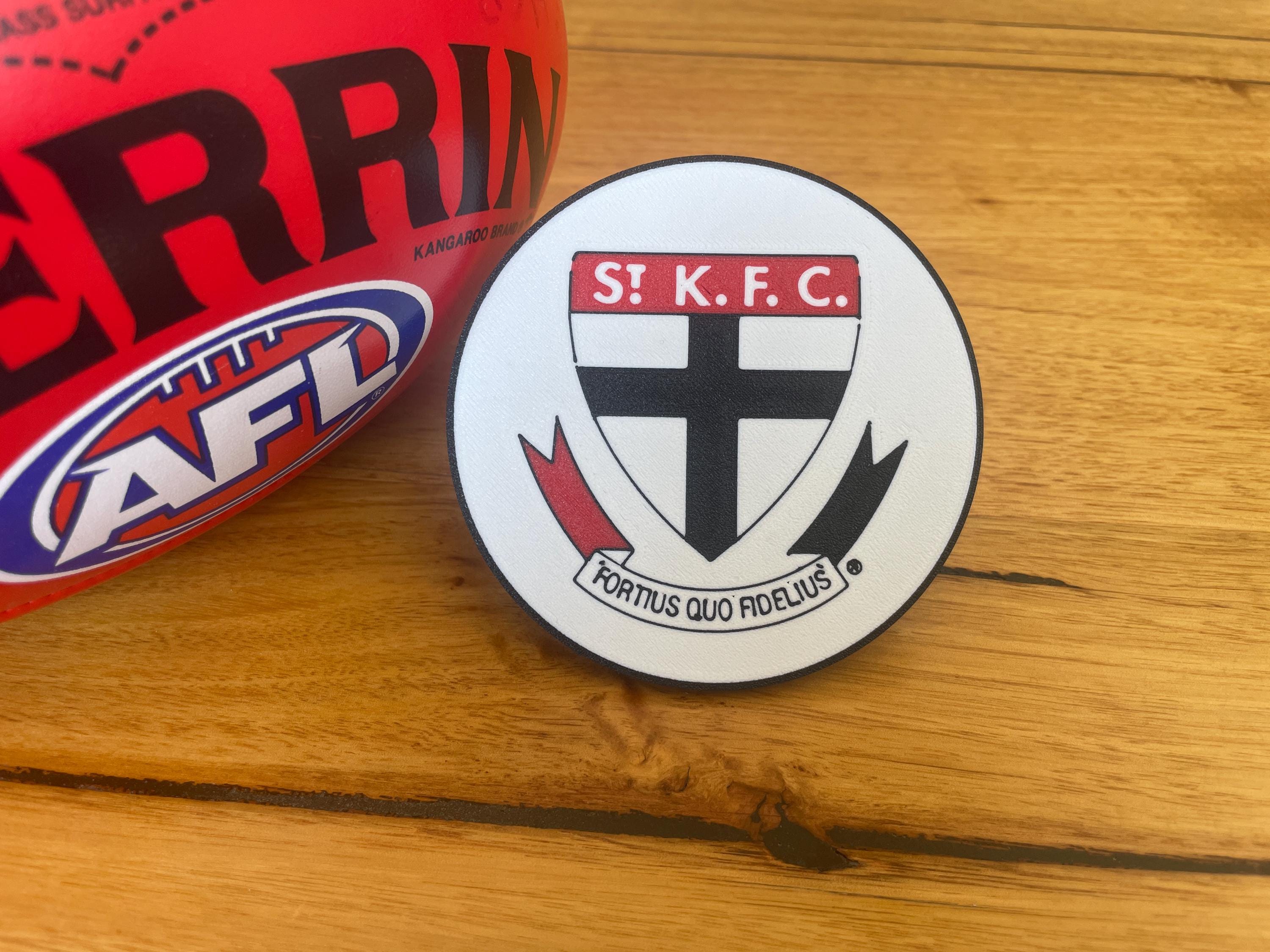 St Kilda Saints 3D Printed AFL Coasters – Logo Design